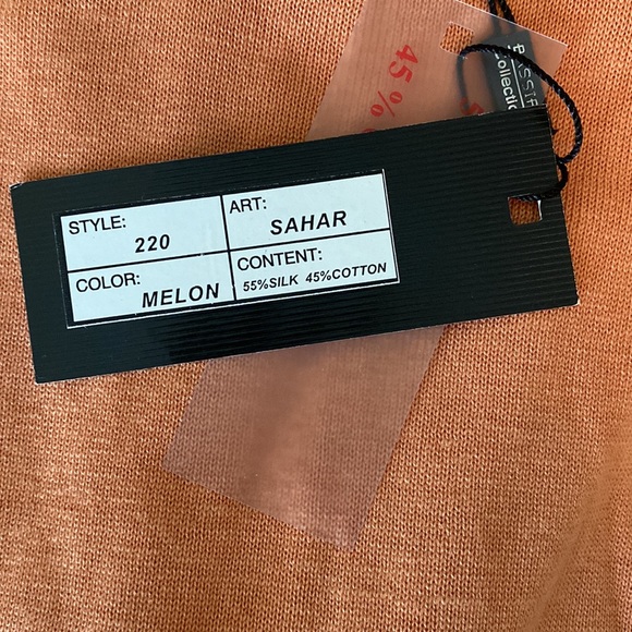 Bassiri Short Sleeve Silk Blend Sweater - Picture 4 of 7